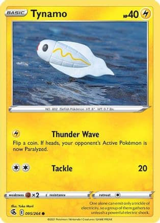 Tynamo 095 - Reverse Holofoil SWSH08 Fusion Strike - Common