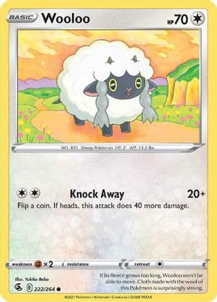 Wooloo 222/264 - SWSH08 Fusion Strike