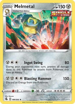 Melmetal 189/264 - SWSH08 Fusion Strike Holofoil