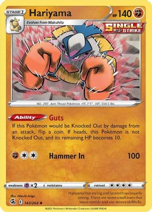 Hariyama 143/264 - SWSH08 Fusion Strike
