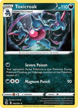 Toxicroak 166/264 - SWSH08 Fusion Strike