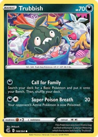 Trubbish 168/264 - SWSH08 Fusion Strike Reverse Holofoil