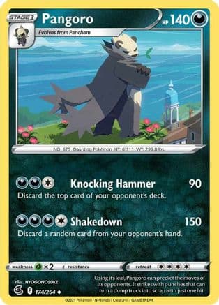 Pangoro 174 SWSH08 Fusion Strike - Uncommon