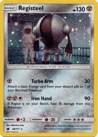 Registeel - 68/111 (Cosmos Holo)/111 - Holofoil SM Promos - Promo