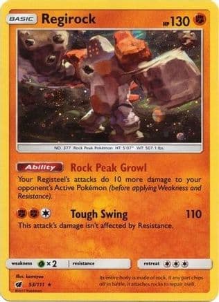 Regirock (Cosmos Holo) 53/111 - SM Promos Holofoil