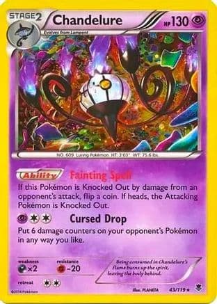 Chandelure (Cosmos Holo) 43/119 - Blister Exclusives Holofoil