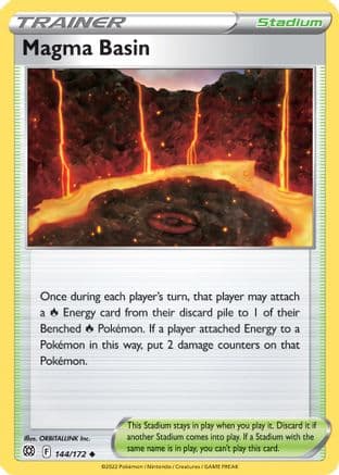 Magma Basin 144/172 - SWSH09 Brilliant Stars Reverse Holofoil