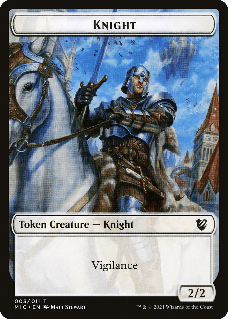 Knight (TMIC-003) - Midnight Hunt Commander Tokens