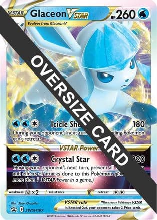 Glaceon VSTAR SWSH197 SWSH197- Jumbo Cards Holofoil