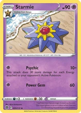 Starmie 055 SWSH09 Brilliant Stars - Uncommon