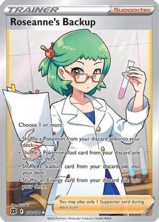 Roseanne's Backup (Full Art) 172/172 - SWSH09 Brilliant Stars Holofoil