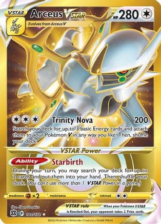 Arceus VSTAR (Secret) (184) (Secret) 184 - Holofoil SWSH09 Brilliant Stars - Secret Rare