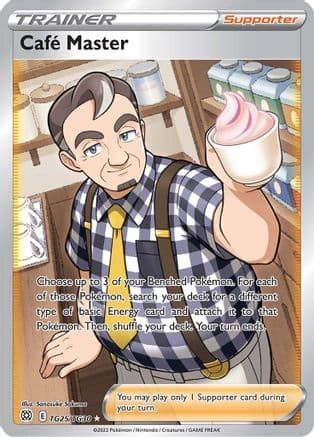Cafe Master TG25/30 - SWSH09 Brilliant Stars Trainer Gallery Holofoil