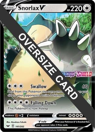 Snorlax V 141/202 - Jumbo Cards Holofoil