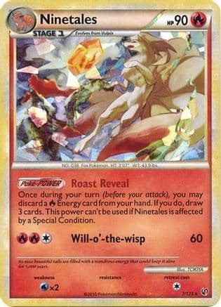 Ninetales (Cracked Ice) 7/123 - Blister Exclusives Holofoil