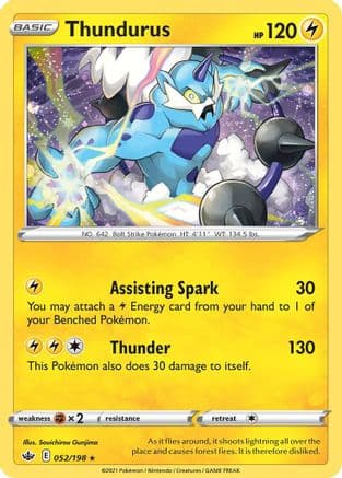 Thundurus (Cosmos Holo) 052/198 - Blister Exclusives Holofoil