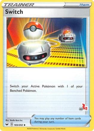 Switch (# Cinderace Stamped) 183/202 - Battle Academy 2022