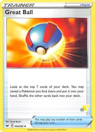 Great Ball (# Pikachu Stamped) 164/202 - Battle Academy 2022