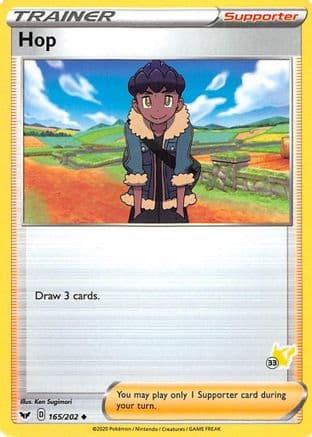 Hop (# Pikachu Stamped) 165/202 - Battle Academy 2022
