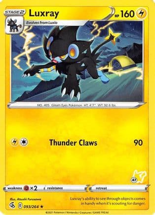 Luxray (# Pikachu Stamped) 93/264 - Battle Academy 2022