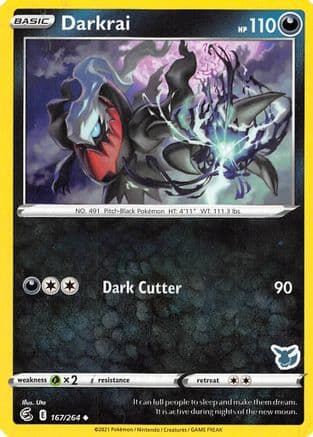 Darkrai (Eevee Stamped) 167/264 Battle Academy 2022 - Promo