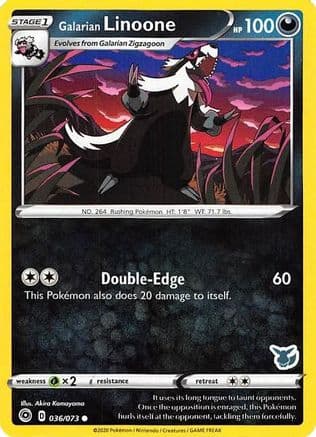 Galarian Linoone (Eevee Stamped) 36/073 - Battle Academy 2022