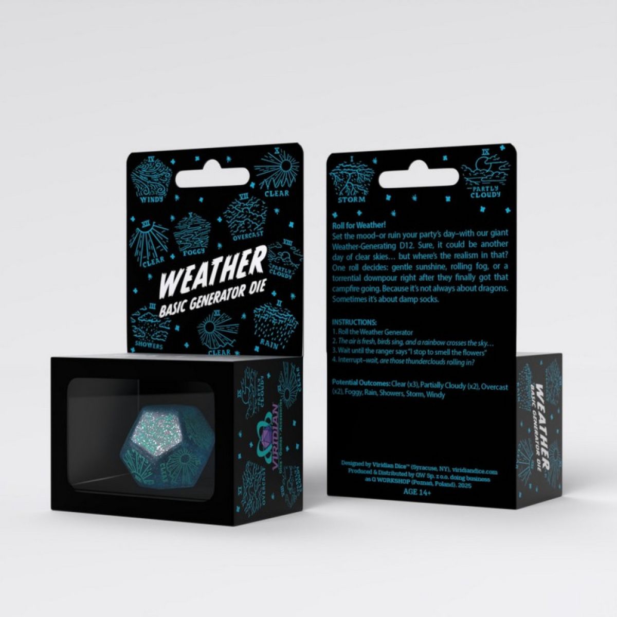 Weather Generator Die | Simmering Blue