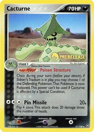 Cacturne (Prerelease) 027/108 Miscellaneous Cards & Products - Promo