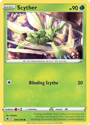 Scyther 004/189 - SWSH10 Astral Radiance Reverse Holofoil