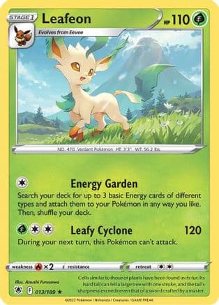 Leafeon 013/189 - SWSH10 Astral Radiance Reverse Holofoil