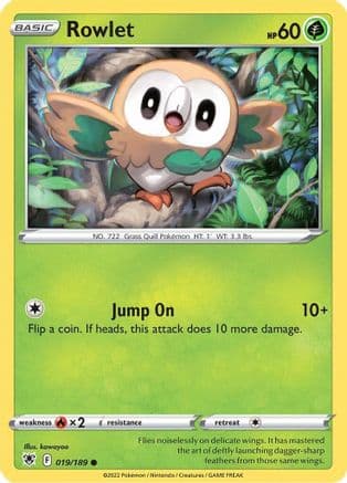 Rowlet 019/189 - SWSH10 Astral Radiance Reverse Holofoil