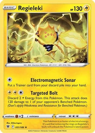 Regieleki 051/189 - SWSH10 Astral Radiance Reverse Holofoil