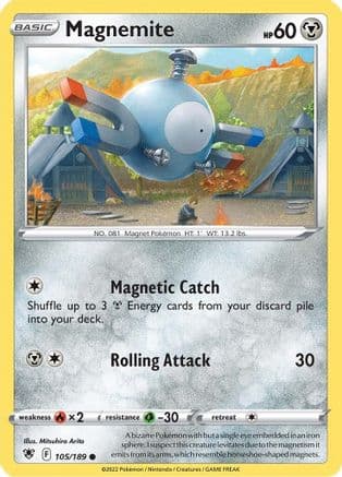 Magnemite 105/189 - SWSH10 Astral Radiance Reverse Holofoil