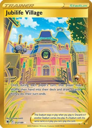 Jubilife Village (Secret) 212 - Holofoil SWSH10 Astral Radiance - Secret Rare