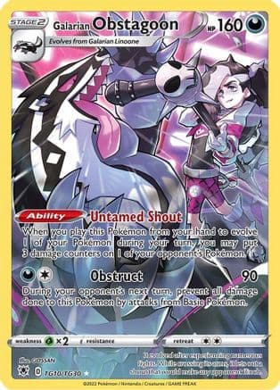 Galarian Obstagoon TG10/30 - SWSH10 Astral Radiance Trainer Gallery Holofoil