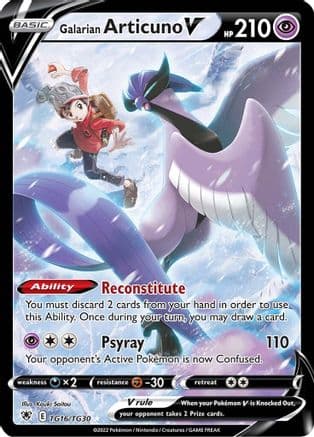 Galarian Articuno V TG16/30 - SWSH10 Astral Radiance Trainer Gallery Holofoil