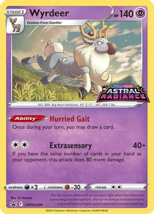 Wyrdeer SWSH206 - Holofoil SWSH Sword & Shield Promo Cards - Promo