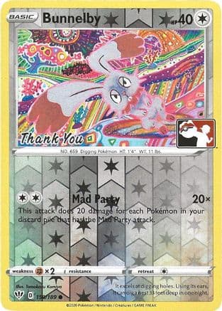 Bunnelby (Thank You Promo) 150/189 - Miscellaneous Cards & Products Reverse Holofoil