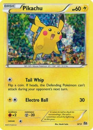 Pikachu 6/12 - McDonalds Promos 2016 Holofoil
