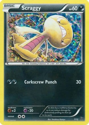 Scraggy 7/12 - McDonalds Promos 2016 Holofoil