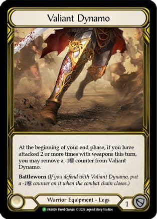 Valiant Dynamo (Golden) - FAB020 (FAB020) - Flesh and Blood: Promo Cards