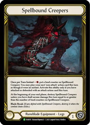 Spellbound Creepers (Golden) - FAB051 (FAB051) - Flesh and Blood: Promo Cards