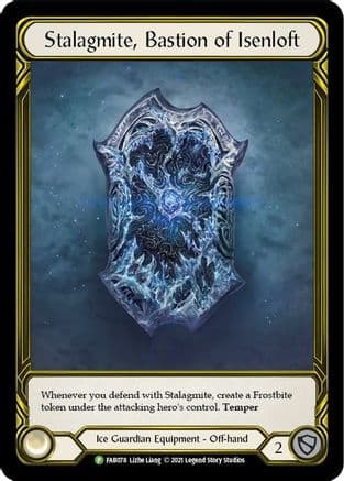 Stalagmite, Bastion of Isenloft (Golden) - FAB078 (FAB078) - Flesh and Blood: Promo Cards Cold Foil