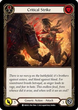 Critical Strike (DRO023) - Blitz Deck: Uprising - Dromai