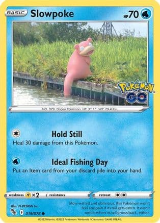 Slowpoke 019/78 - Pokemon GO Reverse Holofoil