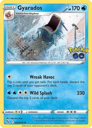 Gyarados 022/78 - Pokemon GO Holofoil