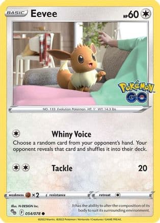 Eevee 054/78 - Pokemon GO