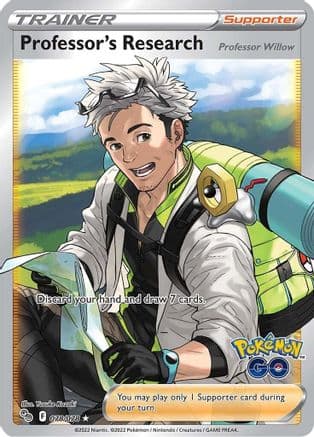 Professor's Research (Full Art) 078 - Holofoil Pokemon GO - Ultra Rare
