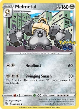 Melmetal 046/78 - Pokemon GO Reverse Holofoil