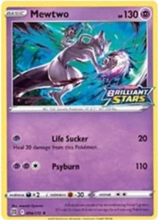 Mewtwo (Brilliant Stars Stamped) 056/172 - Miscellaneous Cards & Products Holofoil